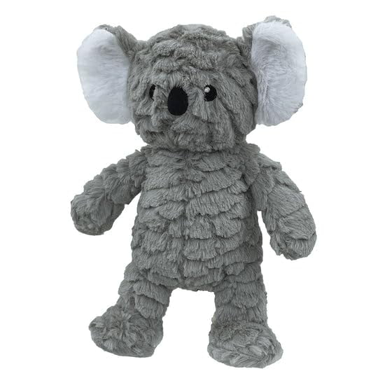 Pet Lou Koala Shaped Dog Toy, 9-inches Height, Gray, Squeak Toy, Plush, Pet Toys and Supplies