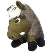 Pet Lou WAR-14 Warthog-Shaped Dog Plush Toy, 14-inch Length