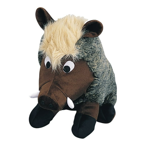 Pet Lou WAR-8 Medium Plush Dog Chew Toy, 8-Inch Warthog
