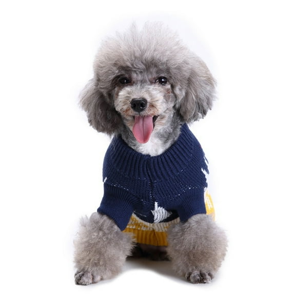 Pet Lovely High-necked Knitting Christmas Creative Birthday Funny Clothes for Dog Cat