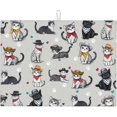 thumbnail image 1 of Pet Lover Cat Dish Drying Mat 18x24 For Kitchen Counter Absorbent Microfiber Dishes Pad Dish Drainer Rack Mats Fast Dry Kitchen Accessories, 1 of 3
