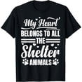 thumbnail image 1 of Pet Lover Cat Volunteer Animal Lover Animal Shelter Worker T-Shirt, 1 of 3