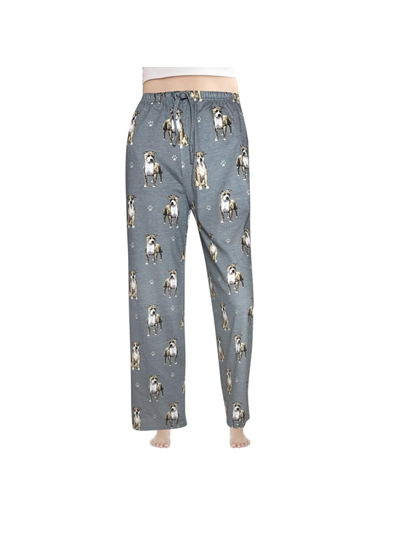 Pet Lover Pajama Pants New Cotton Blend - All Season - Comfort Fit Lounge Pants for Women and Men - 27 Breeds Available