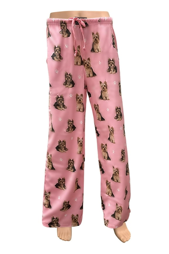 Pet Lover Pajama Pants  New Cotton Blend - Yorkie Medium