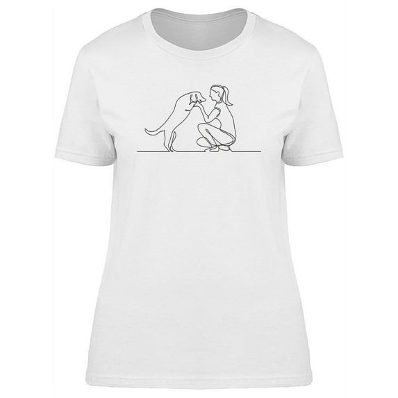Pet Lover With Dog T-Shirt Women -Image by Shutterstock, Female 3X-Large