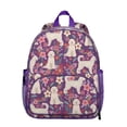 thumbnail image 1 of Pet Lover’s Small Backpack with Puppy and Bone Print, Lightweight Travel Bag for Work, School, and Travel, 1 of 6