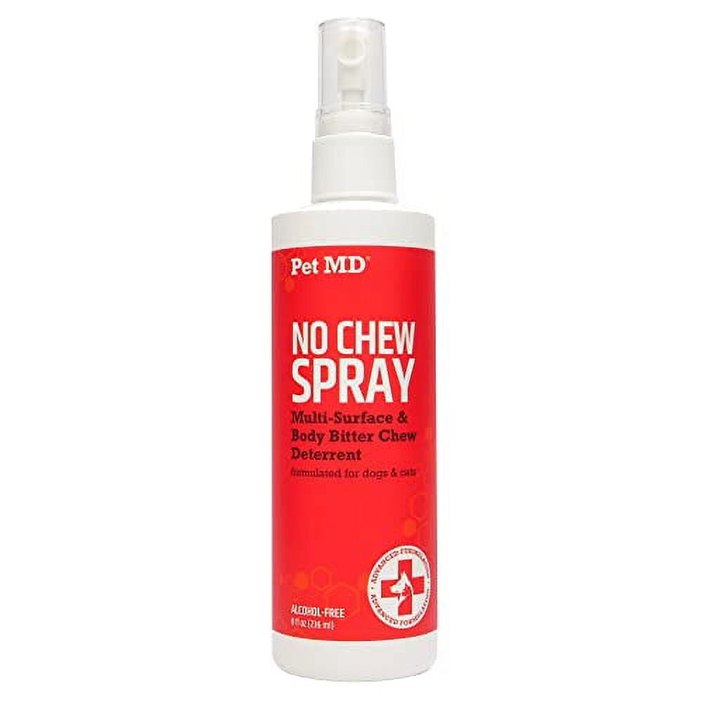 Pet MD No Chew Spray for Dogs & Cats MultiSurface Bitter Spray to