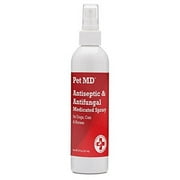 Pet MD Topical Spray for Dogs, Cats, and Horses with Essential Fatty Acids, Aloe and Vitamin E - 8 oz