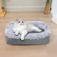thumbnail image 1 of Pet Mat for Small Dogs Cats, Warm Velvet Pet Bed Cushion with Thick Sponge Support, Washable Soft Mattress for Winter, Non-Slip Bottom Dog Bed for Indoor Use, Pet Supplies, 1 of 4