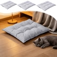 thumbnail image 1 of Pet Mat for Small Pets with Soft Linen-Like Fabric, Reinforced Stitching & Washable Anti-Flatten Padding, Suitable for Restful Sleep, 13.8x17.7in by MPOISVA, 1 of 10