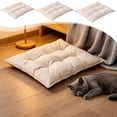 thumbnail image 1 of Pet Mat for Small Pets with Soft Linen-Like Fabric, Reinforced Stitching & Washable Anti-Flatten Padding, Suitable for Restful Sleep, 13.8x17.7in by MPOISVA, 1 of 10