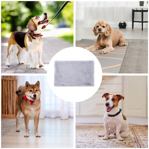 Pet Mat, Warm Pet Floor Carpet All Season Multifunctional Soft Cushion Durable Design for Indoor Kennel Balcony Leisure Use