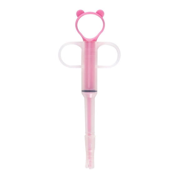 Pet Medication Dispenser, 6 in, Pink/Green, Precise Dosing with Measurement Scale, Easy-Grip Design for Accurate Pet Medicine Administration, Ideal for Cats and Dogs of All Sizes