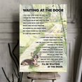 thumbnail image 1 of Pet Memorial Canvas Wall Art – “Waiting at the Door” Dog Poem Print, Ready to Hang Home Décor, Pet Loss Sympathy Gift for Dog Lovers, 1 of 4