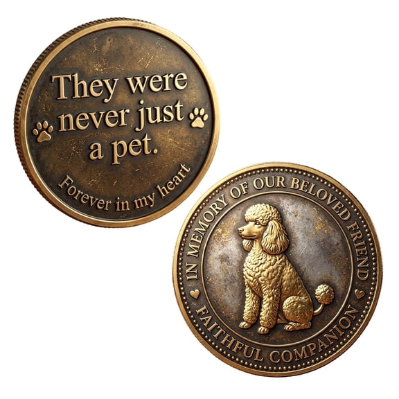 Pet Memorial Decor, 6 Dog Breed Options, "Never Just a Pet" Keepsake for Grieving Pet Owners