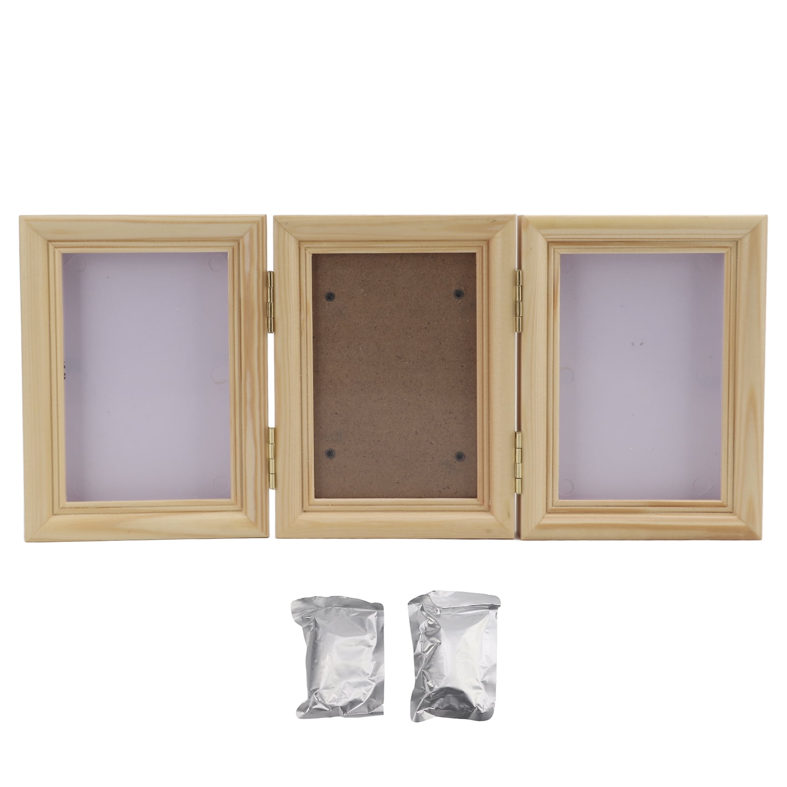 Pet Memorial Frames Cat Dog Paw Print Keepsake Triple Folding Photo ...