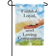 thumbnail image 1 of Pet Memorial Garden Flag - My Dependable Companion, Paw Prints Lost Pet Dog Bereavement Remembrance - Double Sided Seasonal Yard Outdoor Decorative Flag, 1 of 5