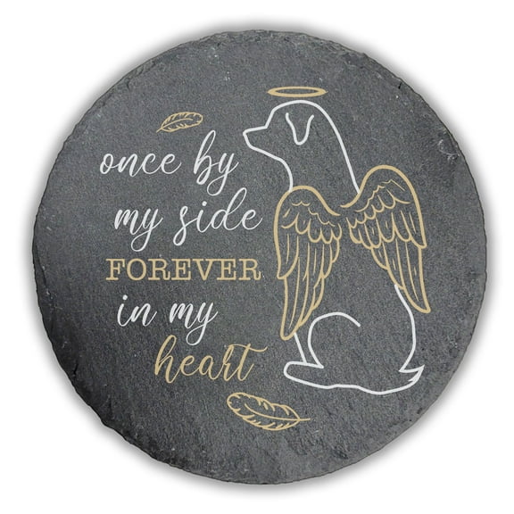 Pet Memorial Garden Stone, Forever In My Heart, Dog Loss Gift, Grave Marker