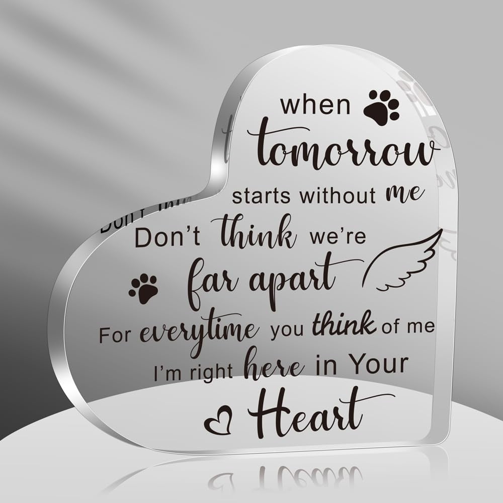 Pet Memorial Gift, Bereavement Remembrance Gifts for Loss of Cat Dog ...