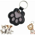 thumbnail image 1 of Pet Memorial Gifts for Cat Dog Cute Leather Paw Keychain Pet Hair Keepsake Keyring for Bag Purse Paw Charm Key Holder, 1 of 4