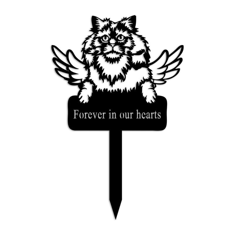 Pet Memorial Grave Stake, Pet Dog Cat Loss Remembrance Plaques for Outdoors Decoration Grave Marker Cemetery Sympathy Yard Sign