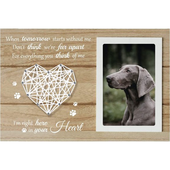 Pet Memorial Photo Frame Cute Pet Souvenir Picture Frame Rectangular Photo Frame