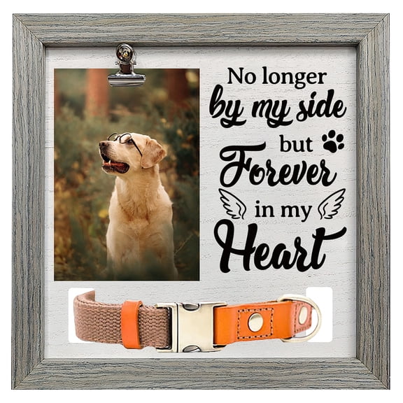 Pet Memorial Picture Frame 9x9inch Thanks for Everything I Had a Great Time Pet Picture Frames with Photo Clip