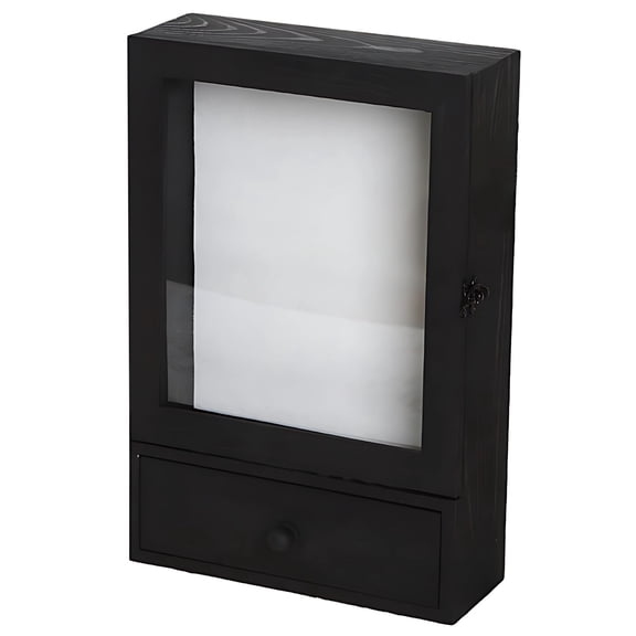 Pet Memorial Shadow Box With Drawer, 13.8 In / 35 Cm Wooden Keepsake Frame For Sympathy Gift, Remembrance Picture Display For Pets With Acrylic Window
