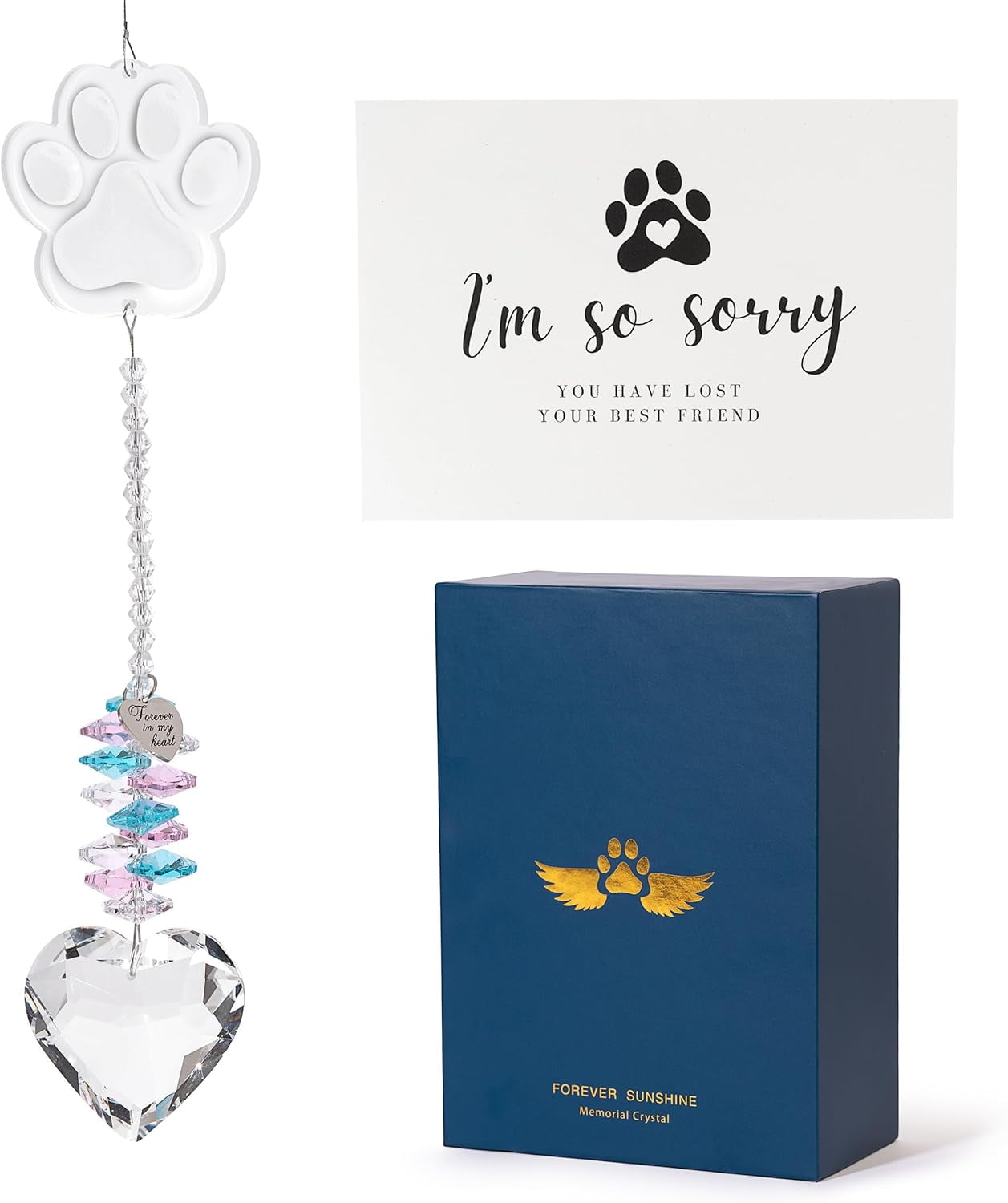 Pet Memorial Suncatcher, Rainbow Bridge Sympathy Gift for Loss of Dog ...