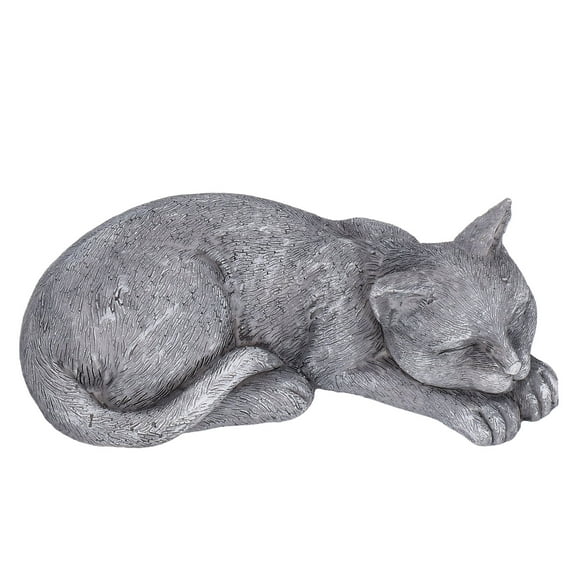 Pet Memorial Tombstone, Resin Cat Dog Engraving Pet Grave Markers For Lawn Cat Type B Rock Color