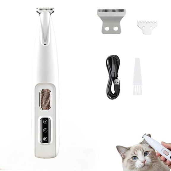 Pet Micro Precision Trimmer - 0.71in Wide Blade, 35dB Quiet Cordless Pet Shaver for Dog Cat Paws Eyes Ears Butt