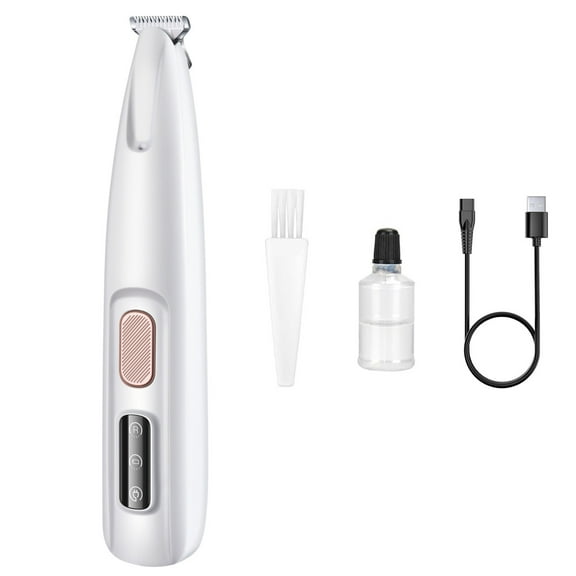 Pet Micro Precision Trimmer 18mm Widen Pet For Grooming With LED Light LED Display Low Noise Full Body Rechargeable Clipper 10ml