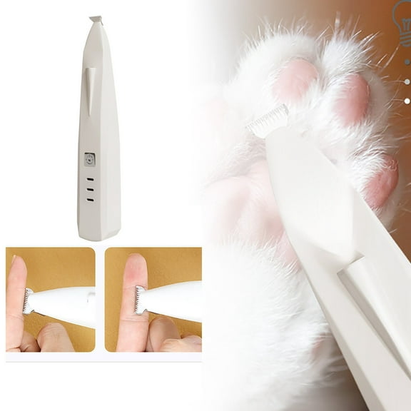 Pet Micro Precision Trimmer Function Pet Hair Trimmer With LED Light Low Noise Rechargeable Pet Trimmer For Pet Ears Face Eyes