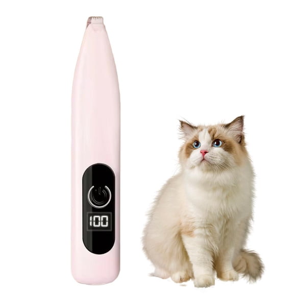 Pet Micro Precision Trimmer, Multi functional Pet Hair Clippers for Grooming with LED Light, Low Noise Cat Paw and Butt Grooming Shaver Quiet,Pet Dog Feet Grooming Clippers for Small Areas