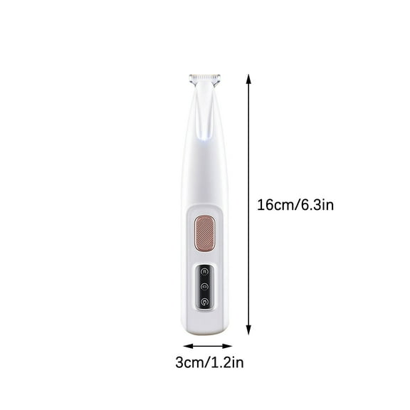 Pet Micro Precision Trimmer, Pet Micro Precision Trimmer, Zentric Pet Trimmer, Paw Trimmer, Pet Micro Trimmer, for Cat Dog, Waterproof with LED Light, Sound Off
