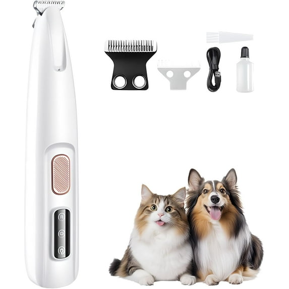 Pet MicroPrecision Trimmer, 2025 New Rechargeable Pet Trimmer, Waterproof Dog Hair Clipper for Home Use, Multifunctional Cordless Pets Clipper for Pets Owners (1)