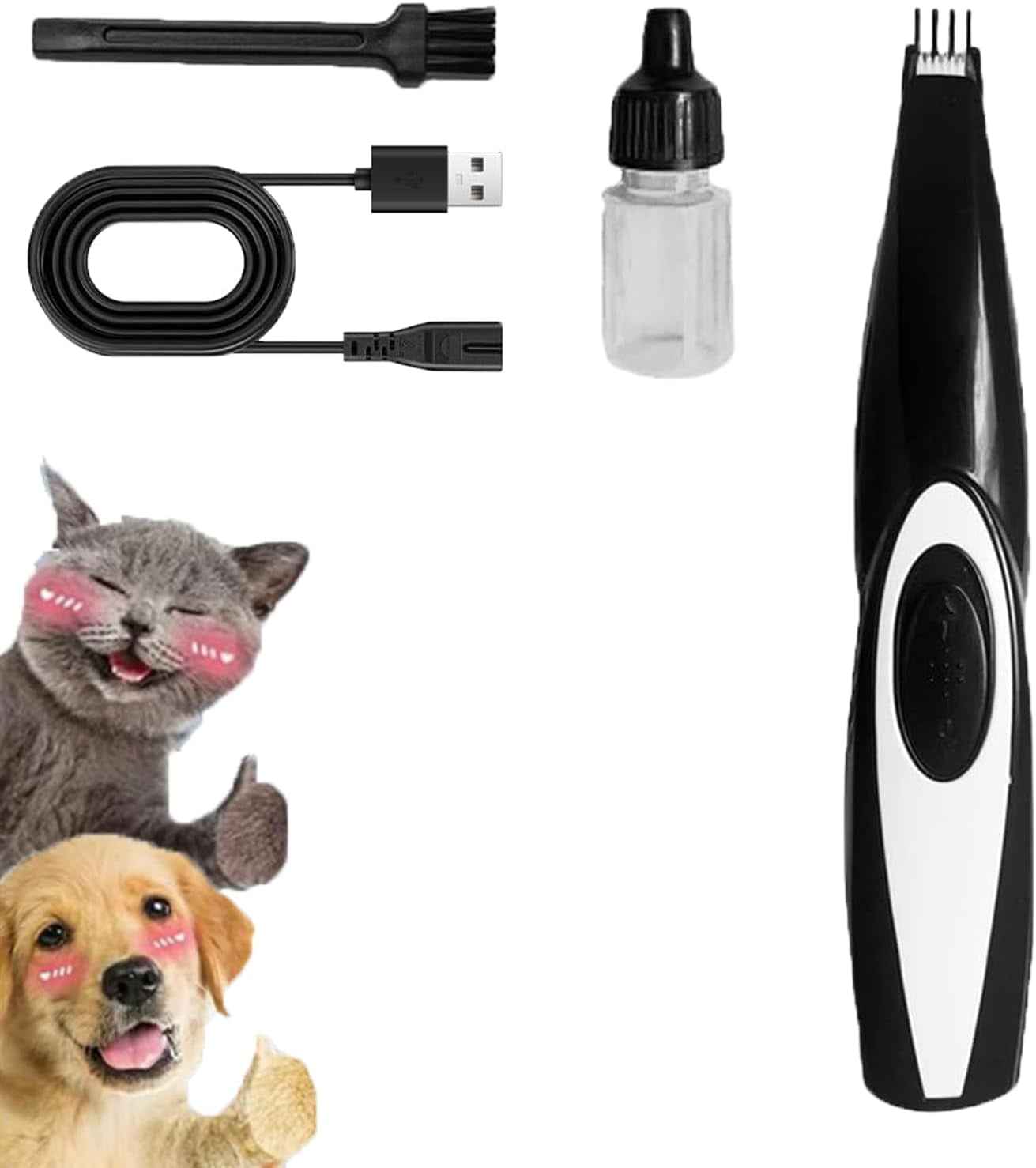 View of Pet Mini Safe Trimmer, Paw Pad Trimmer, Dog Face Trimmers for Small ...