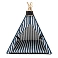 thumbnail image 1 of Pet Mini Teepee Dogs Tent Dog/Cat Bed Play House Igloo Cave With Cushion Blackboard, 1 of 13