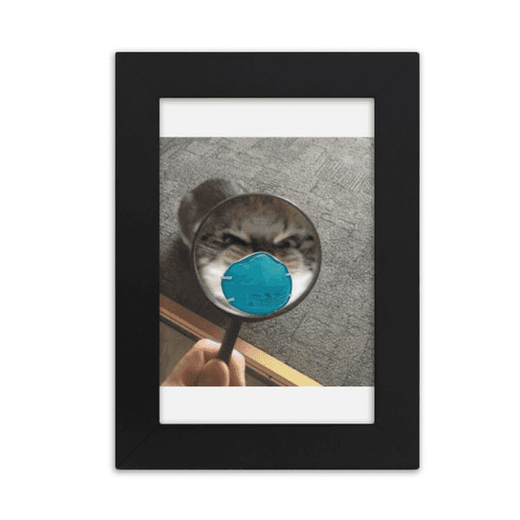 Pet Mirror Angry Head Cat Happy Desktop Photo Frame Picture Display Art Painting Exhibit