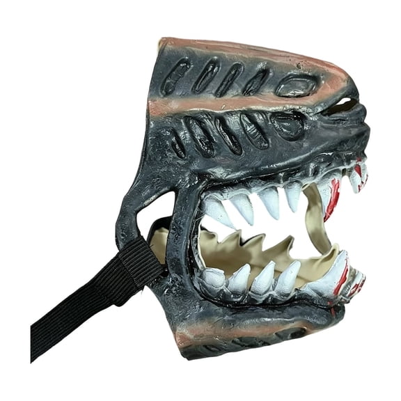 Pet Monster Muzzle Halloween Costume, Funny Dog Mask with Giant Teeth for Party, Scary Werewolf Style Muzzle for Small Medium Large Dogs,M