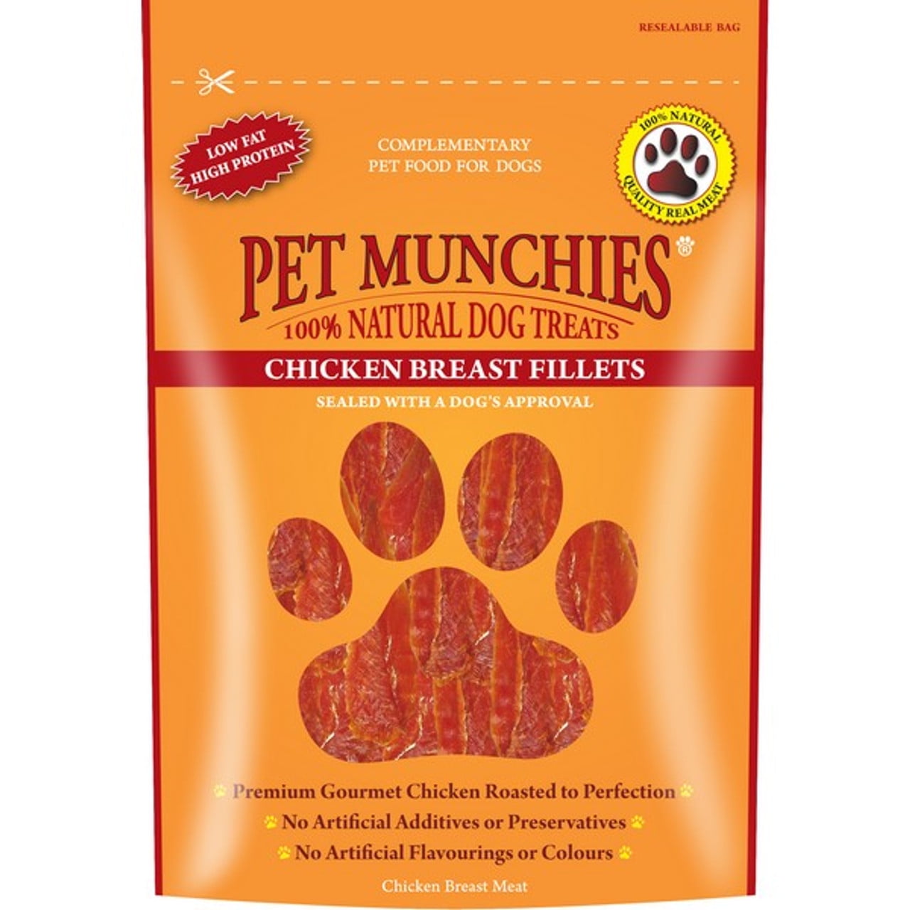 Pet Munchies Chicken Breast Fillet 100g Case of 8