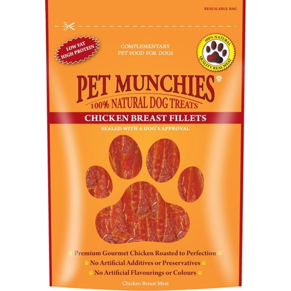 Pet Munchies Chicken Breast Fillet 100g Case of 8