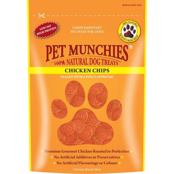 Pet Munchies Chicken Chips 100g Case of 8