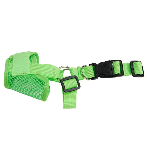 Pet Muzzle Anti-Biting Wear Resistant Polyester Drinkable Cozy Dog Muzzle Anti-Barking Mouth Cover for Home