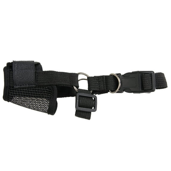Pet Muzzle Anti-Biting Wear Resistant Polyester Drinkable Cozy Dog Muzzle Anti-Barking Mouth Cover for Home
