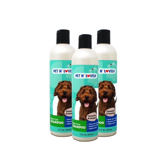 Pet N' Lovely Repel Care Flea & Tick Shampoo, 12 fl oz 3 Pack
