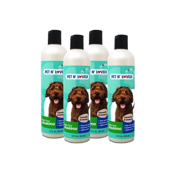Pet N' Lovely Repel Care Flea & Tick Shampoo, 12 fl oz 4 Pack