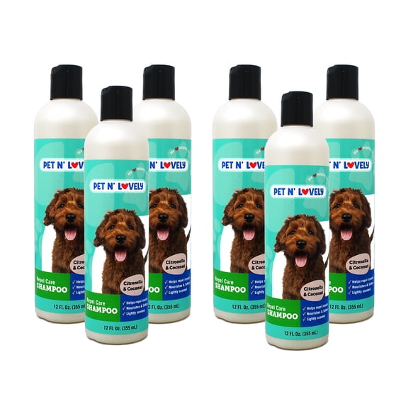 Pet N' Lovely Repel Care Flea & Tick Shampoo, 12 fl oz 6 Pack