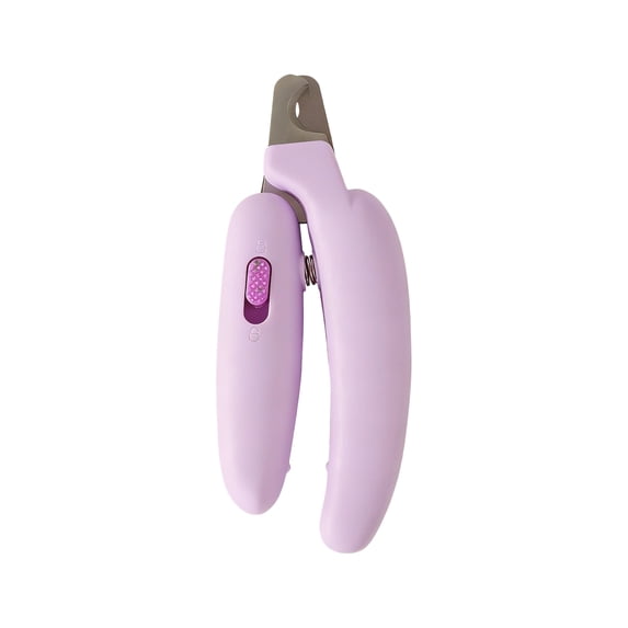 Pet Nail Clippers for Cats and Dogs Small Animals Banana Shape Trimmer with Safety Lock and Half-Moon Blade Professional Pet Grooming Tool for Easy Claw Care