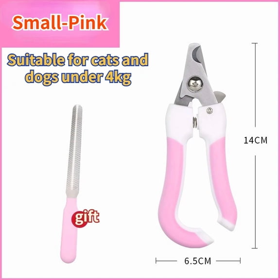 Pet Nail Clippers with Sickle, Large Dog Nail Clippers, Multifunctional Stainless Steel Grooming Scissors for Teddy Cats and Dogs